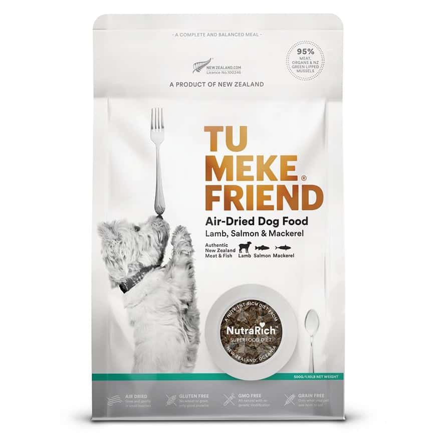 TU MEKE FRIEND 狗糧 超級食品風乾犬糧 ⽺⾁三⽂⿂鯖⿂ 500g (TMF3277) (圖片2)