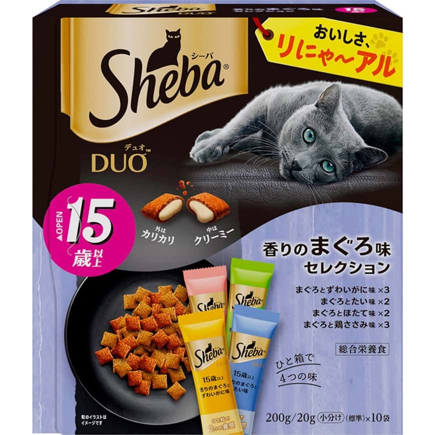 Sheba Duo 貓零食 日本貓貓夾心酥 15歲以上金槍魚味 20g 10袋入 (圖片2)