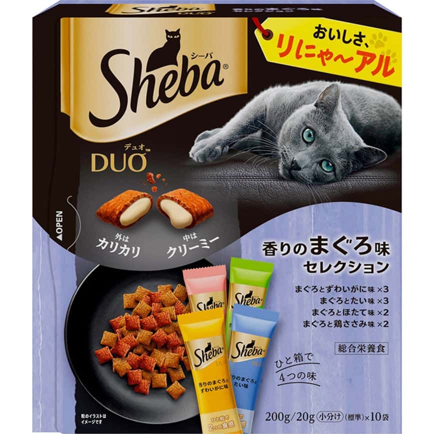 Sheba Duo 貓零食 日本貓貓夾心酥 精選金槍魚味 20g 10袋入 (圖片2)