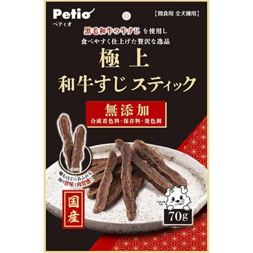 Petio 日本產 狗小食 極上風乾 黑毛和牛筋條 70g (90503305) (圖片2)