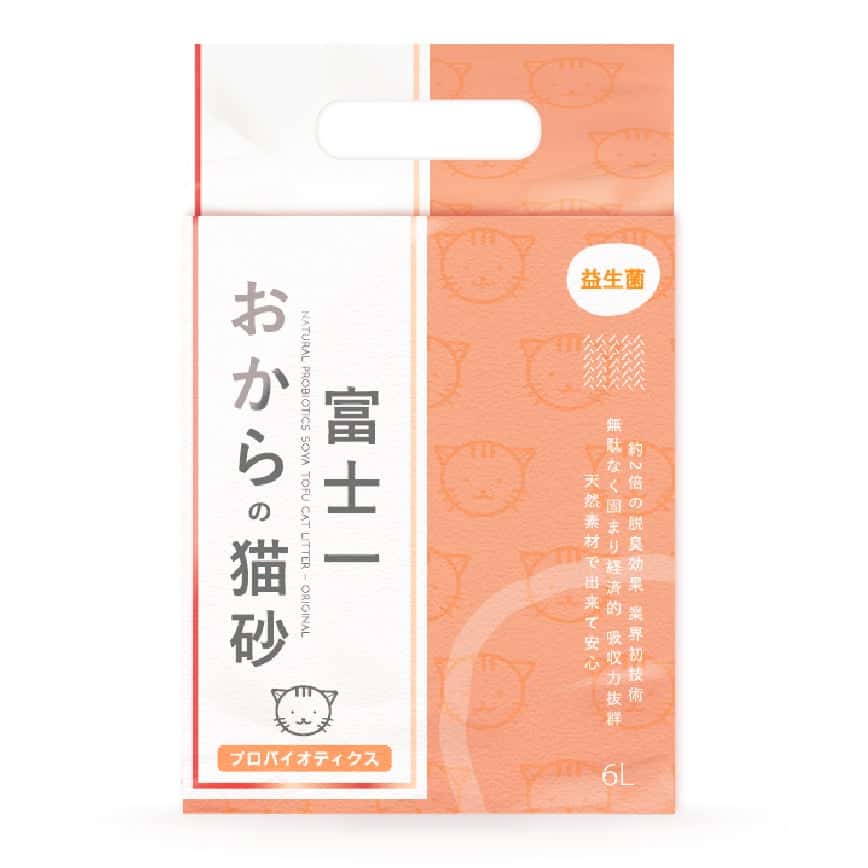 富士一 天然極簡功能款 3.0益生菌原味 6L 豆腐貓砂 - 原裝行貨 (圖片2)