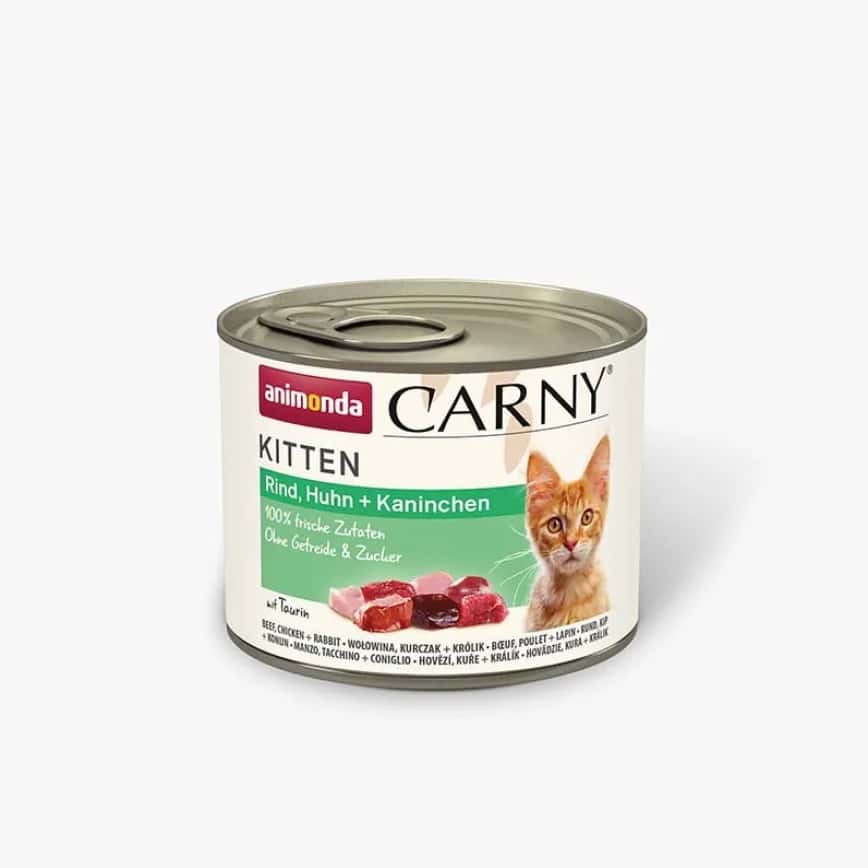 Animonda Carny 無穀物幼貓主食罐 牛+雞+兔 200g (90401179C) (圖片2)