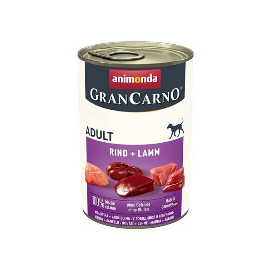 Animonda GranCarno 成犬主食罐 牛肉+羊 400g (90303174) (圖片2)