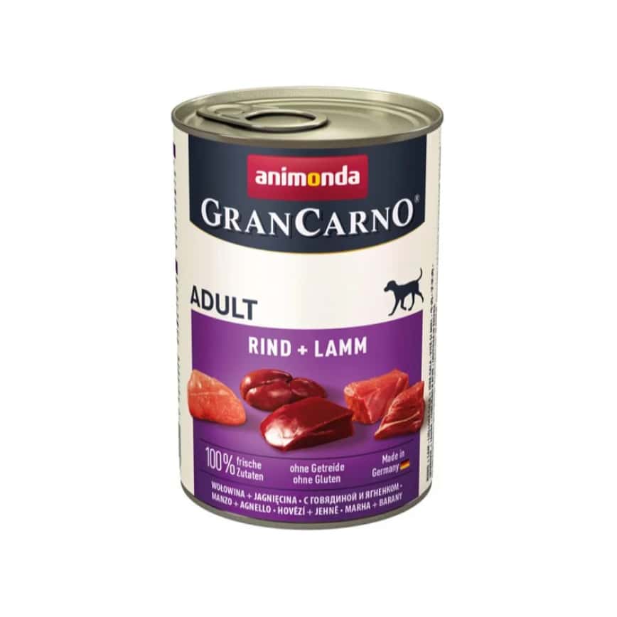 Animonda GranCarno 高齡犬主食罐 牛肉+羊肉 400g (90303073) (圖片2)