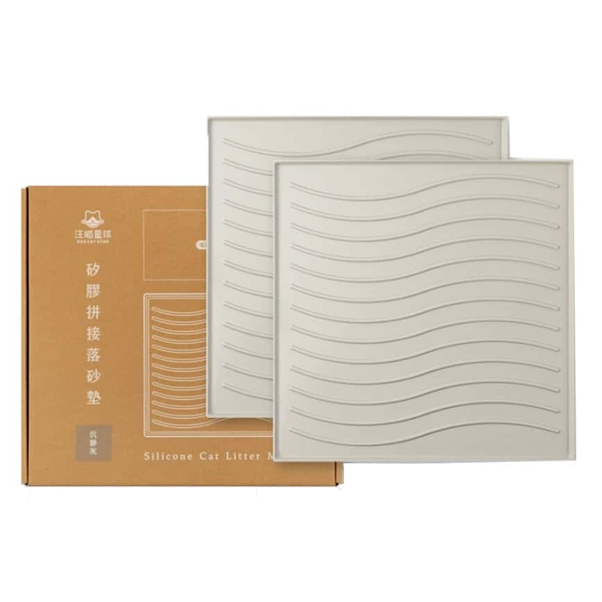 汪喵星球 dogcatstar 矽膠落砂墊 2個入 沉靜灰 (GC825) (圖片2)