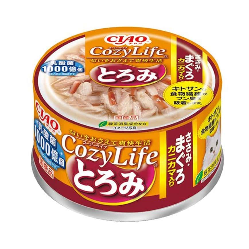 CIAO 貓罐頭 CozyLife 金槍魚及蟹棒味 80g (A-216) (圖片2)