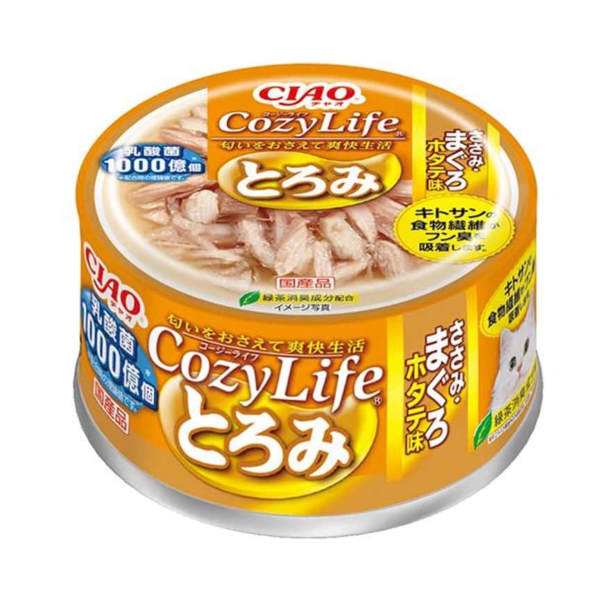 CIAO 貓罐頭 CozyLife 雞柳金槍魚扇貝味 80g (A-214) (圖片2)