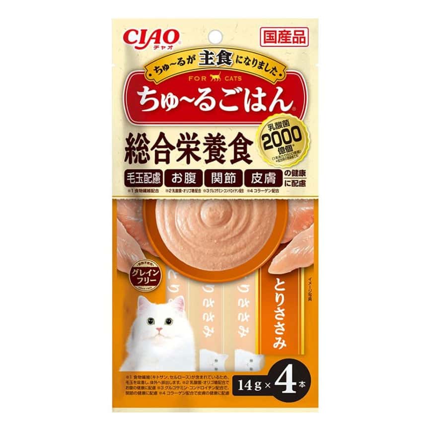 CIAO 肉泥 主食肉泥 2千億乳酸菌 雞肉醬 14g 4本入 (SC-463) (圖片2)