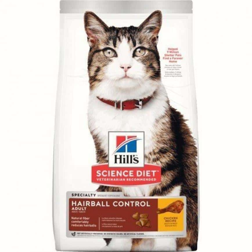 Hills 貓糧 成貓去毛球配方 Adult 1-6 Hairball Control 7lb (8881) (圖片2)