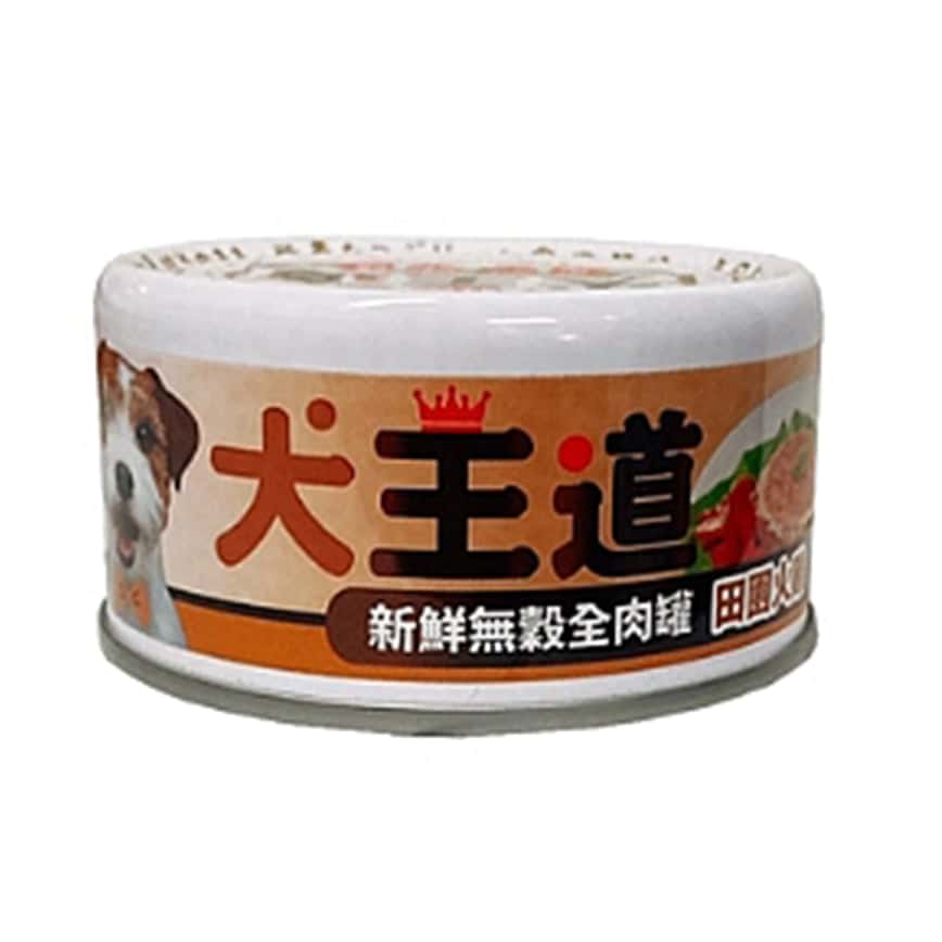 犬王道 狗罐頭 無穀全肉罐 田園火雞 82g (6303) (圖片2)