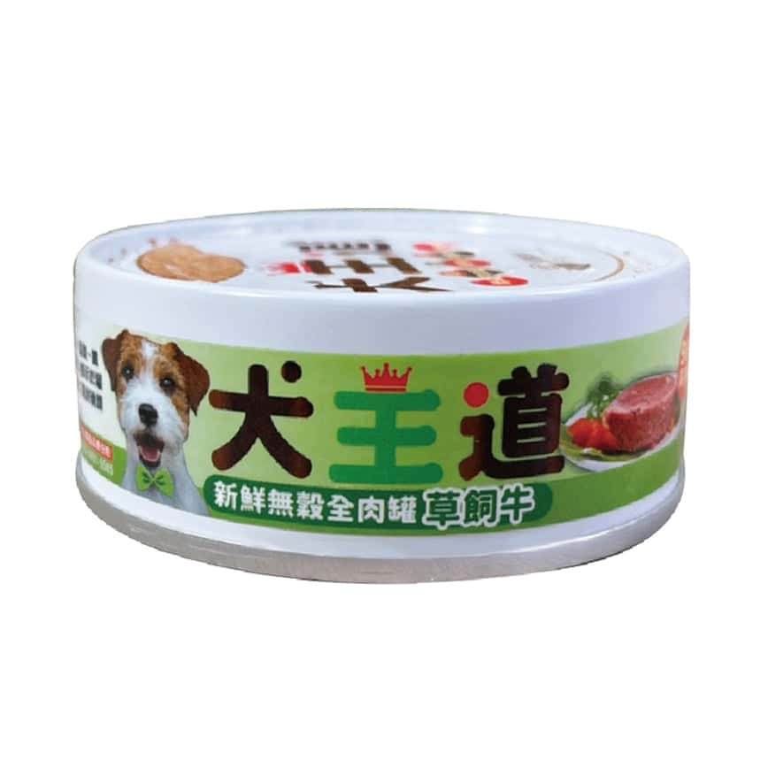 犬王道 狗罐頭 無穀全肉罐 紐西蘭草飼牛 82g (6310) (圖片2)