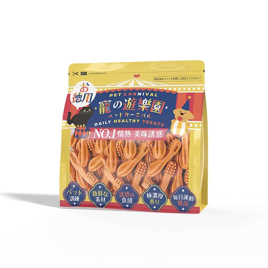 寵之遊樂園 狗零食 訓犬小食 潔齒棒 牙刷型 10條裝 (圖片2)