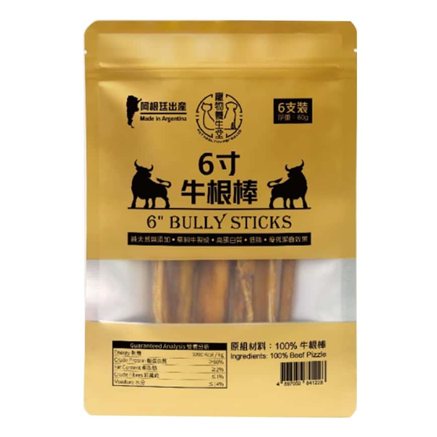 寵物養生堂 貓狗小食 6寸牛根棒 6支裝 60g (BS006) (圖片2)