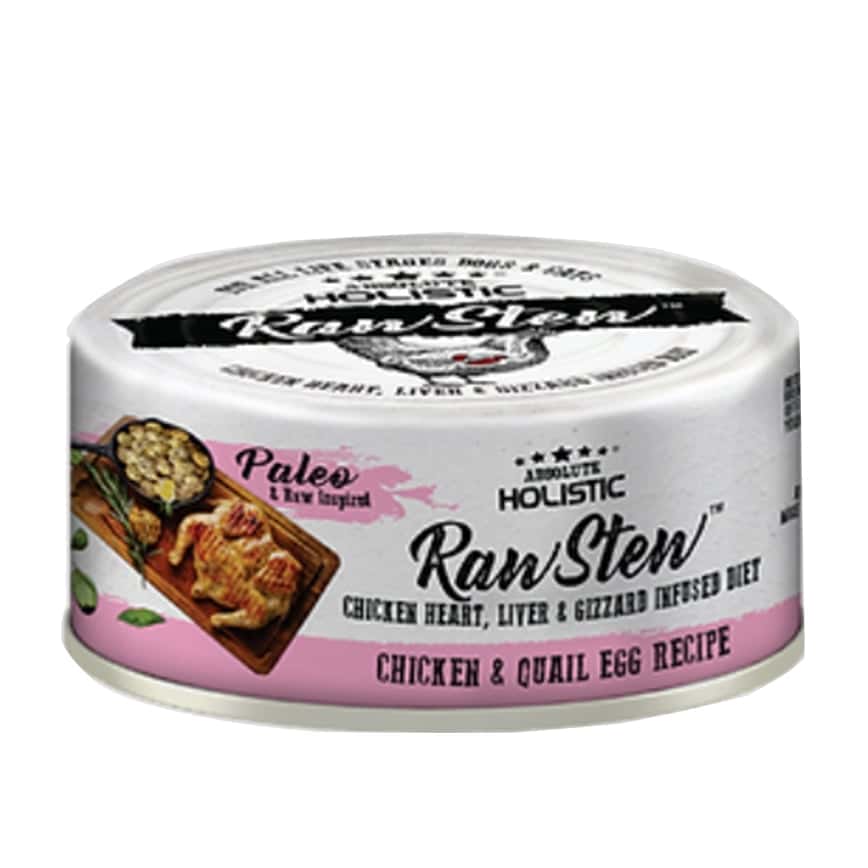 Absolute Holistic 貓狗罐頭 雞肉+鵪鶉蛋+雞肉精粹 80g (AH-7304)  (圖片2)