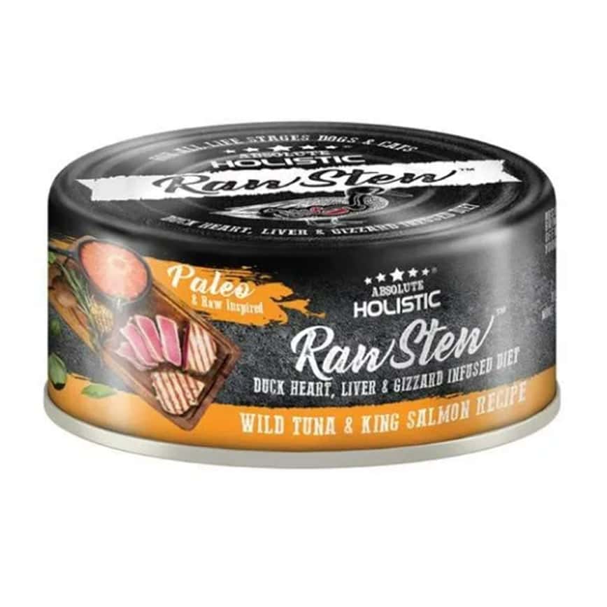Absolute Holistic 貓狗罐頭 吞拿魚+三文魚+鴨肉精粹 80g (AH-7397)  (圖片2)