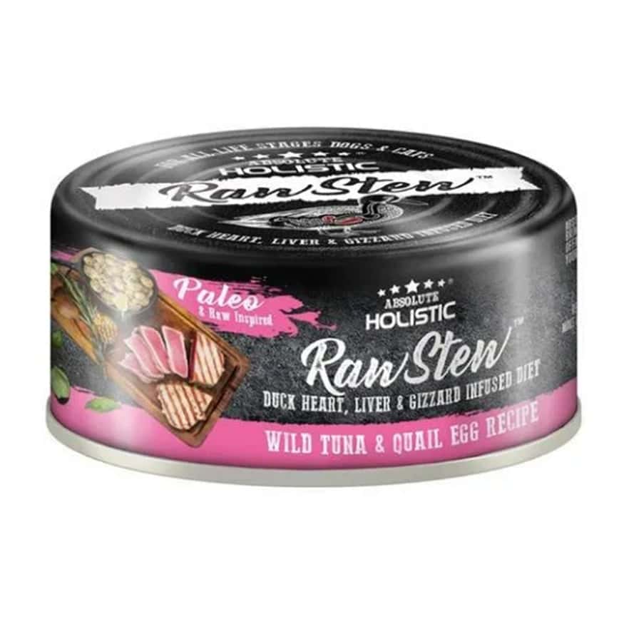 Absolute Holistic 貓狗罐頭 吞拿魚+鵪鶉蛋+鴨肉精粹 80g (AH-7366)  (圖片2)