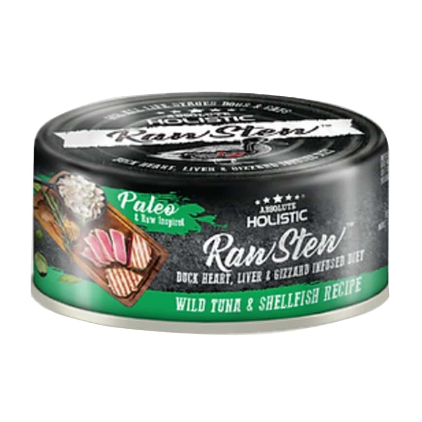 Absolute Holistic 貓狗罐頭 吞拿魚+貝類+鴨肉精粹 80g (AH-7373)  (圖片2)