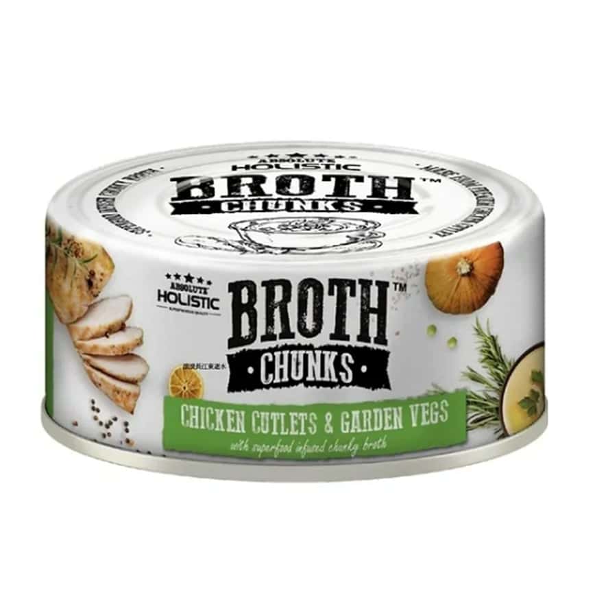 Absolute Holistic 貓狗罐頭 厚切雞塊+田園蔬菜 80g (AH-5102)  (圖片2)