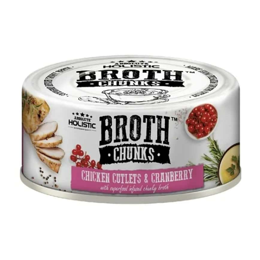 Absolute Holistic 貓狗罐頭 厚切雞塊+小紅莓 80g (AH-5140)  (圖片2)