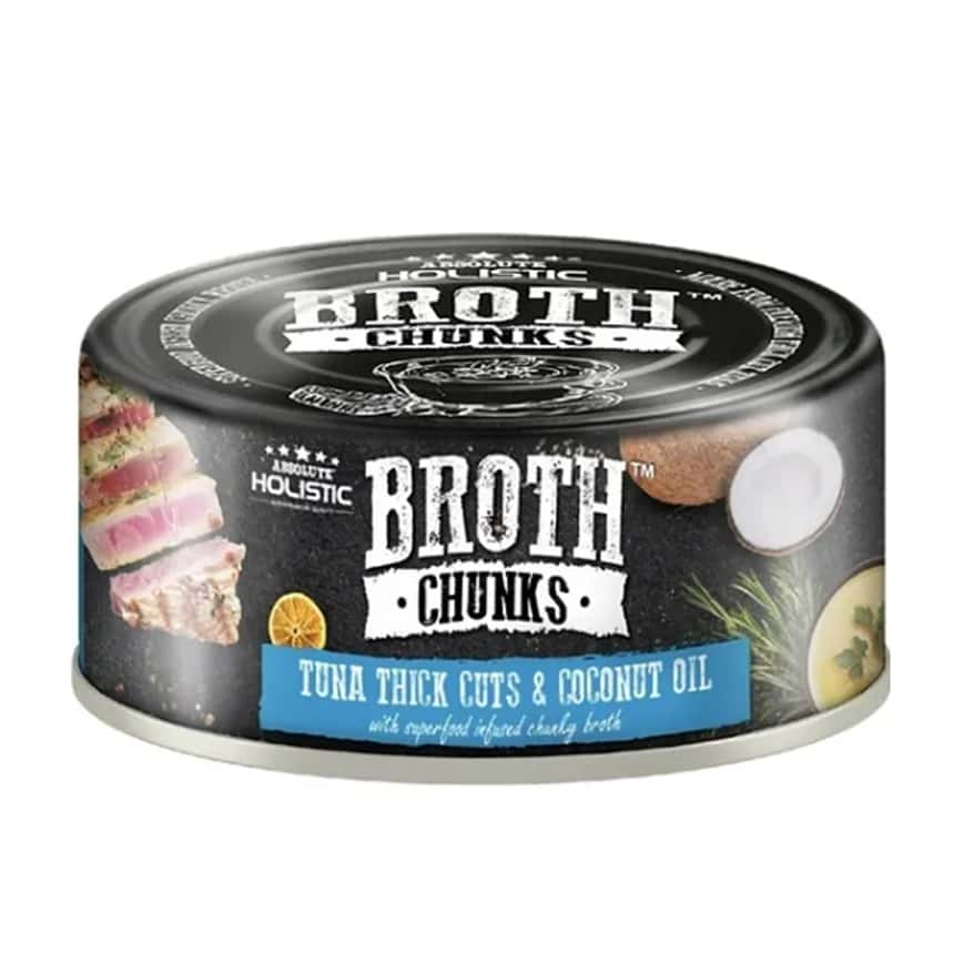 Absolute Holistic 貓狗罐頭 厚切吞拿魚+椰子油 80g (AH-5188)  (圖片2)