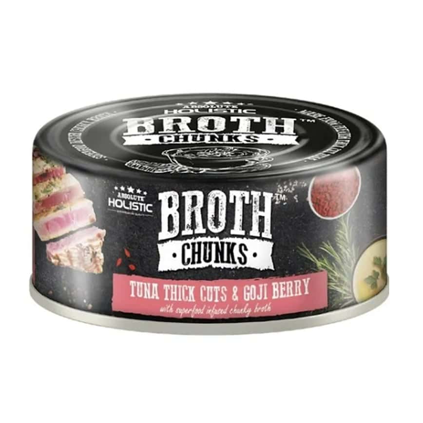 Absolute Holistic 貓狗罐頭 厚切吞拿魚+杞子油 80g (AH-5195)  (圖片2)