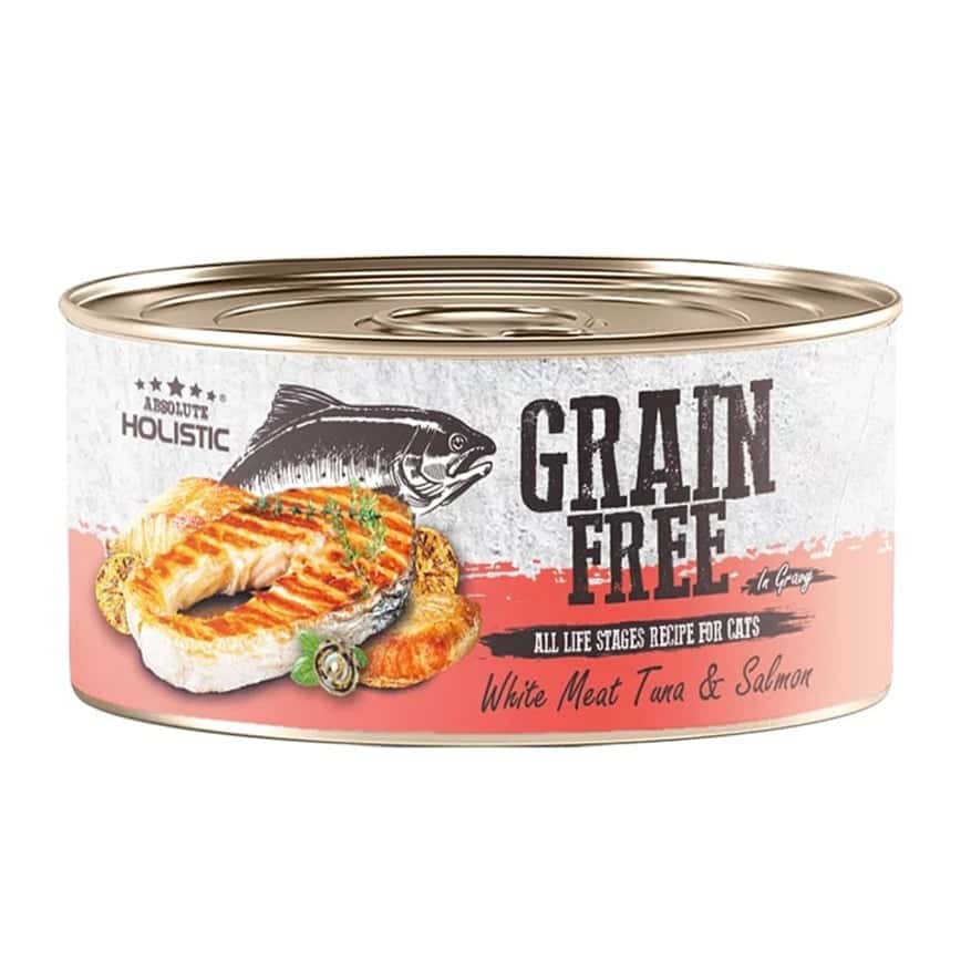 Absolute Holistic 貓罐頭 白肉吞拿魚+三文魚 80g (AH-3900)  (圖片2)