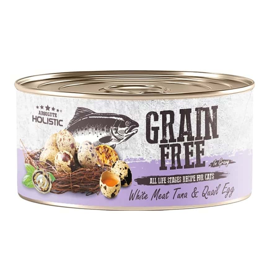 Absolute Holistic 貓罐頭 白肉吞拿魚+鵪鶉蛋 80g (AH-3924)  (圖片2)