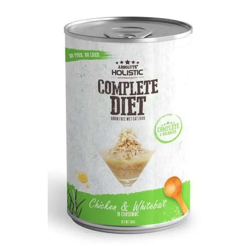 Absolute Holistic 貓罐頭 雞肉+白飯魚 150g (AH-6697)  (圖片2)