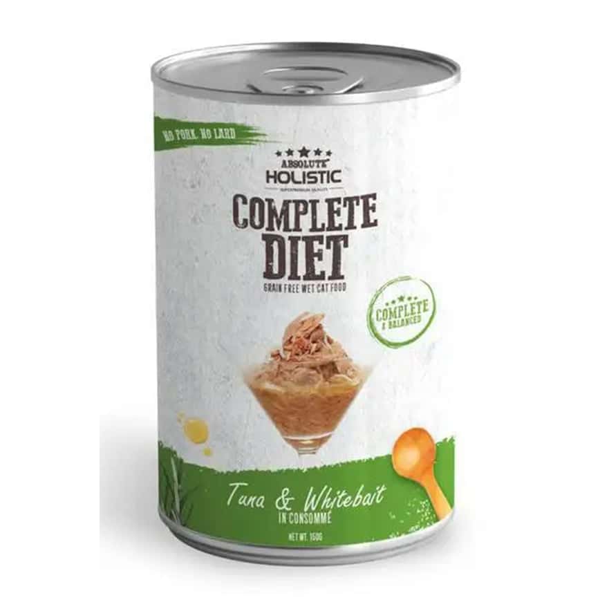 Absolute Holistic 貓罐頭 吞拿魚+白飯魚 150g (AH-6680)  (圖片2)