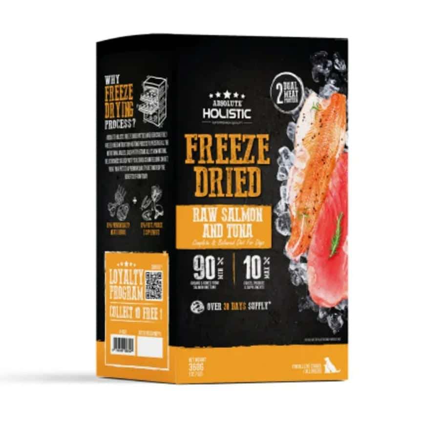 Absolute Holistic 狗糧 凍乾營養肉餅 吞拿魚+三文魚 360g (AF-8592)  (圖片2)
