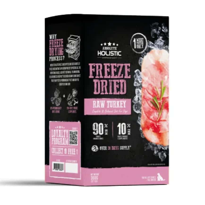 Absolute Holistic 狗糧 凍乾營養肉餅 火雞肉 360g (AF-8608)  (圖片2)