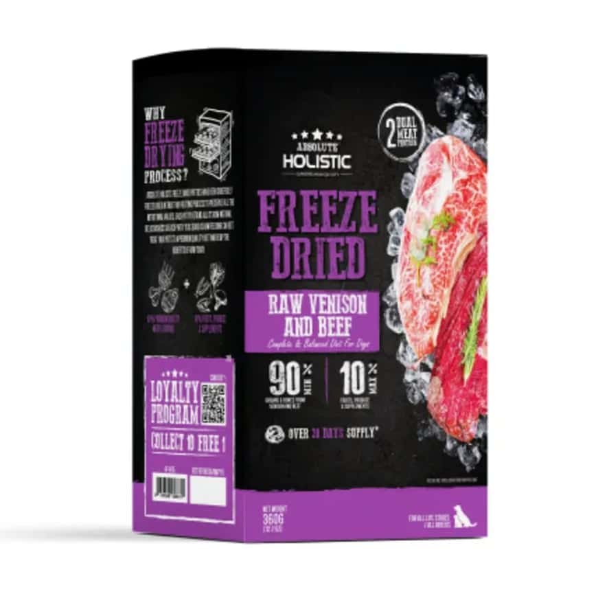 Absolute Holistic 狗糧 凍乾營養肉餅 鹿肉+牛肉 360g (AF-8615)  (圖片2)
