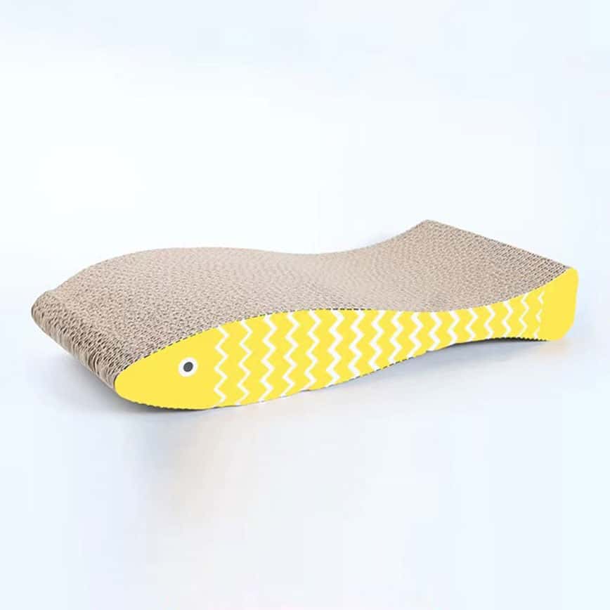 HelloDOG 玩具嚴選 瓦楞紙貓抓板 黃金魚 (圖片2)