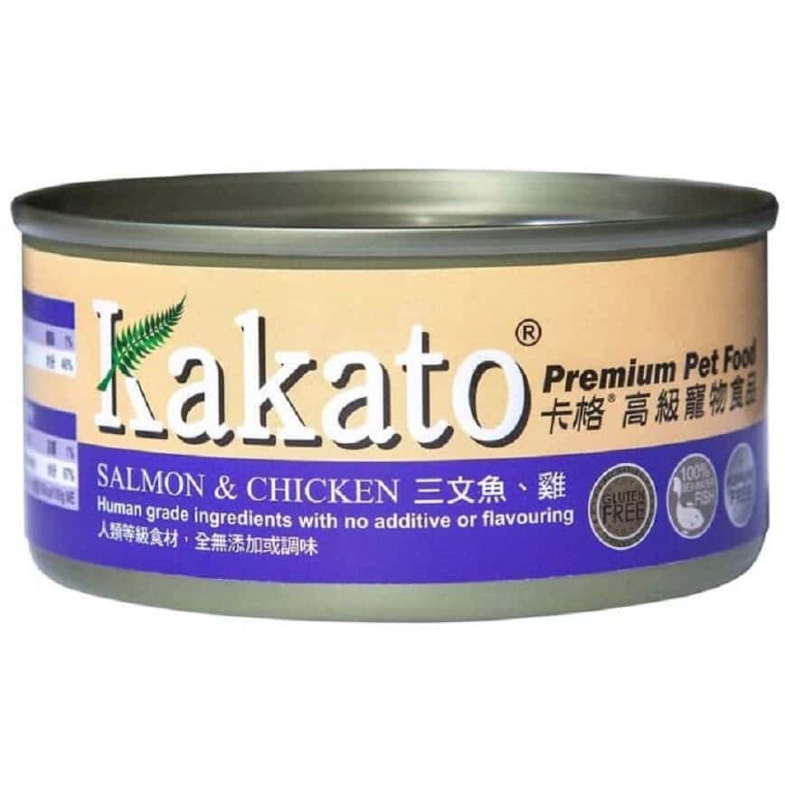 Kakato 罐頭 貓狗罐頭 啫喱系列 三文魚及雞肉 70g (720) (圖片2)