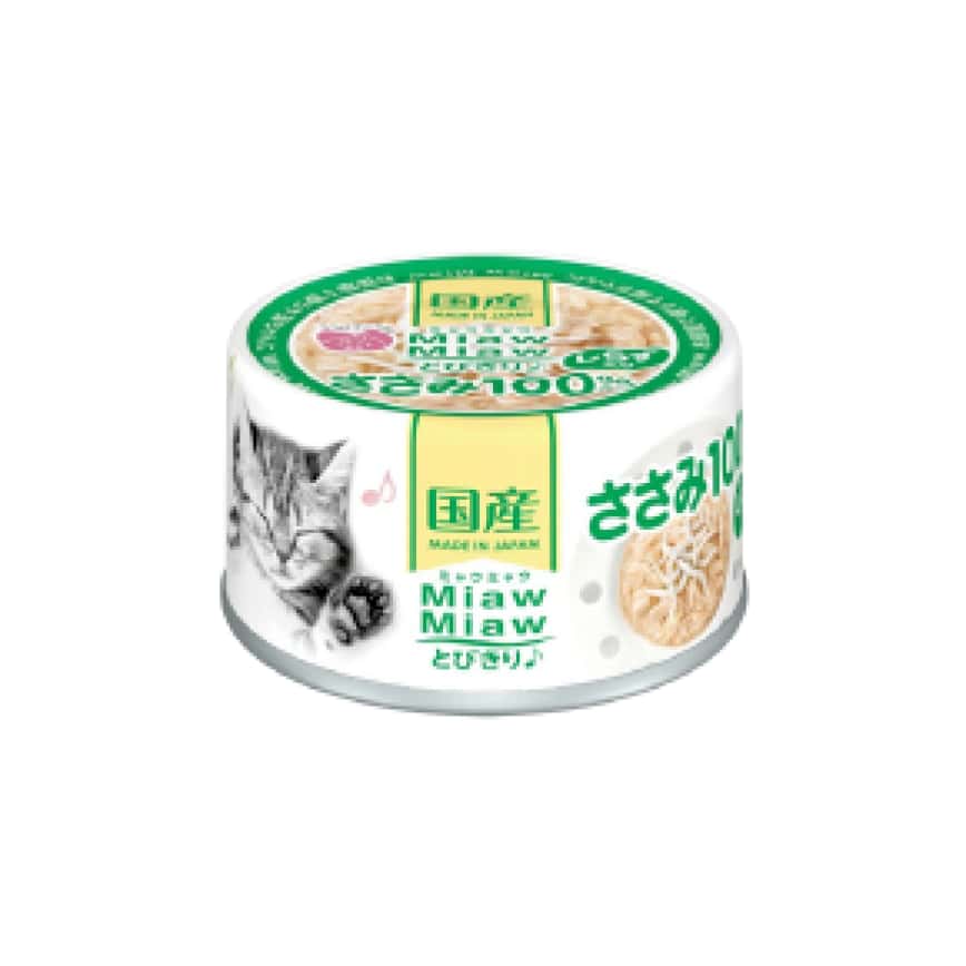 AIXIA 愛喜雅 MiawMiaw 日本產貓罐頭 雞胸+吻仔魚味 60g (MT-6) (圖片2)