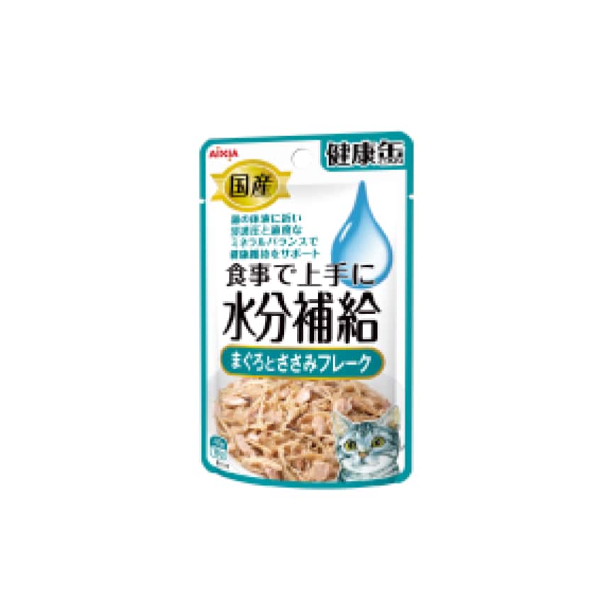 AIXIA 愛喜雅 健康缶水分補給濕糧包 鮪魚+雞肉片味 40g (KZJ-19) (圖片2)