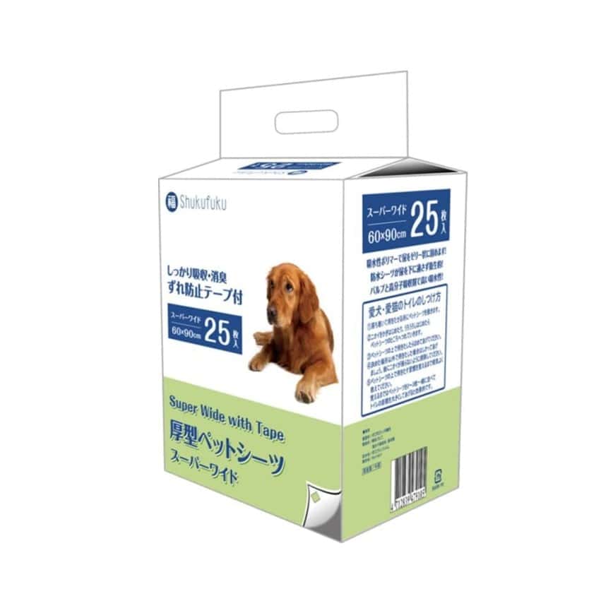 福 Shukufuku 寵物尿墊 狗尿墊 狗尿片 [60x90 L碼 25PADS] (SK202871) (圖片2)