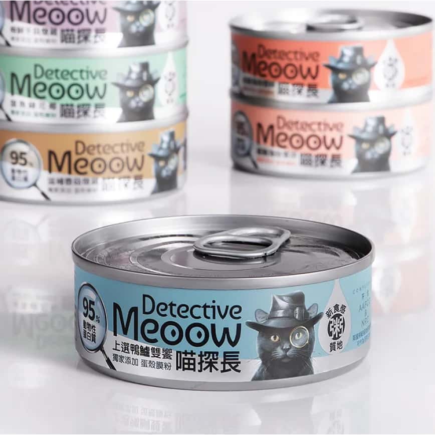 喵探長 貓罐頭 上選鴨鱸雙饗主食罐 80g (90064) (圖片2)