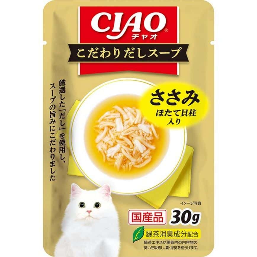 CIAO 貓零食 特製高湯袋 雞柳扇貝味 30g (IC-506) (圖片2)