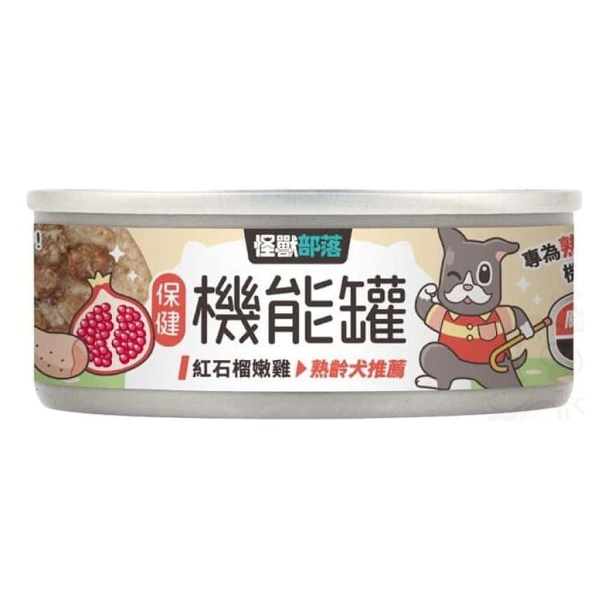 怪獸部落 狗罐頭 保健機能主食罐 紅石榴嫩雞 82g (A050) (圖片2)