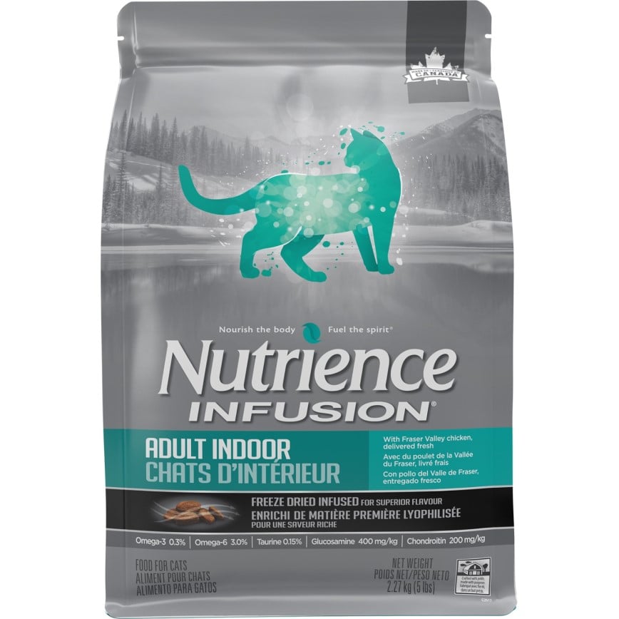Nutrience INFUSION 貓糧 室內貓配方 凍乾內層 鮮雞肉 5lb 2.27kg (C2517) (灰綠) (圖片2)