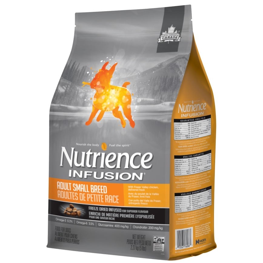 Nutrience INFUSION 狗糧 小型成犬配方 凍乾內層 鮮雞肉 5lb 2.27kg (D6086) (灰黃) (圖片2)