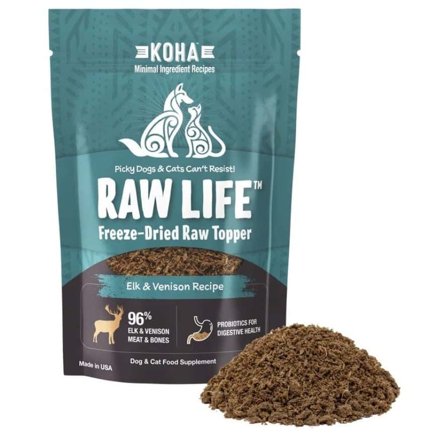 KOHA Raw Life 滋味高凍乾貓狗糧伴 鹿+麋鹿肉配方 8oz (KDFT8EV) (圖片2)