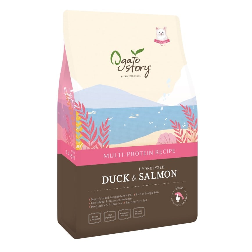 Ogato Story 全貓糧 去骨鴨肉+水解三文魚配方 6kg (148644) (圖片2)