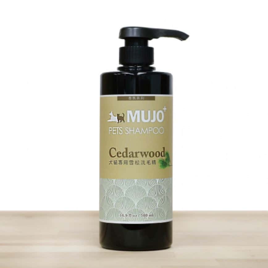 MUJO+ 木酢家 天然清潔抗菌驅蟲洗毛液 雪松活力豐盈配方 500ml (mujo0004) (貓犬用) (圖片2)