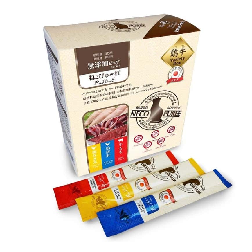 Riverd Republic PureValue5 貓用無添加肉泥小食 雞肉.雞胗.牛肉 13g*60本 (CTCJFW04129160) (圖片2)