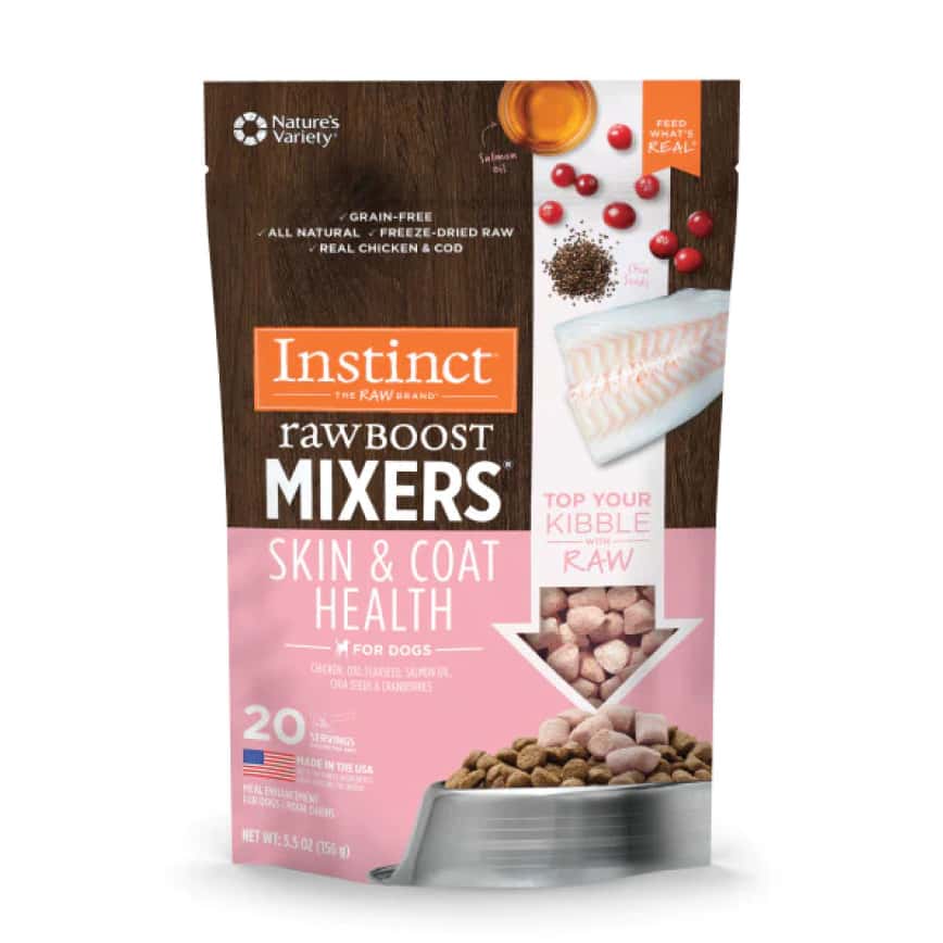 Instinct 狗糧 功能性系列 凍乾肉粒 皮膚和毛髮健康 5.5oz (601135) (圖片2)