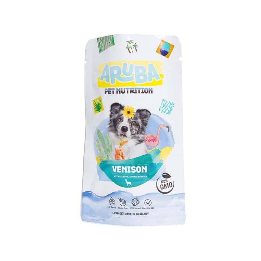 Aruba 狗濕糧 鹿肉配芹菜.野櫻莓 主食鮮食包 100g (ADP006) (圖片2)