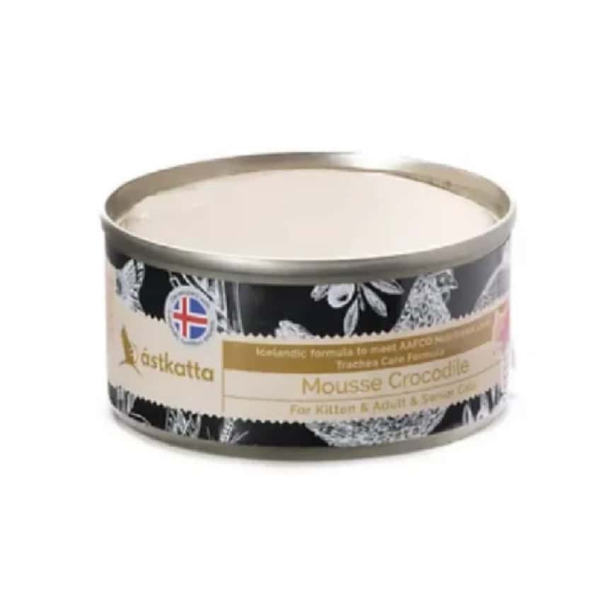Astkatta 冰島罐 貓罐頭 Mousse系列 鱷魚肉慕絲 80g (P00135-1) (圖片2)