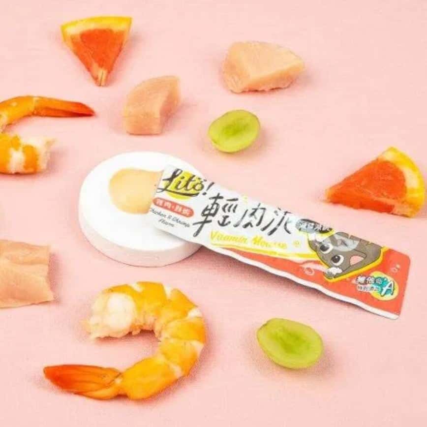 怪獸部落 貓狗零食 Litö ! 輕肉泥 雞肉+鮮蝦 維他命A添加 10g 單條裝 (C340) (圖片2)